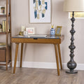 Tina Writing Desk Grey Brown Wood