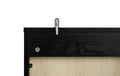 Storage Cabinet With Acrylic Door For Living Room, Dining Room, Study Black Particle Board