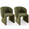 Modern Accent Chair Green Single Sofa Chair,Upholstered Side Chair Teddy Comfy Chair For Dining Room Bedroom Living Room Reception Green 1Pc Green Primary Living Space Modern Foam Teddy