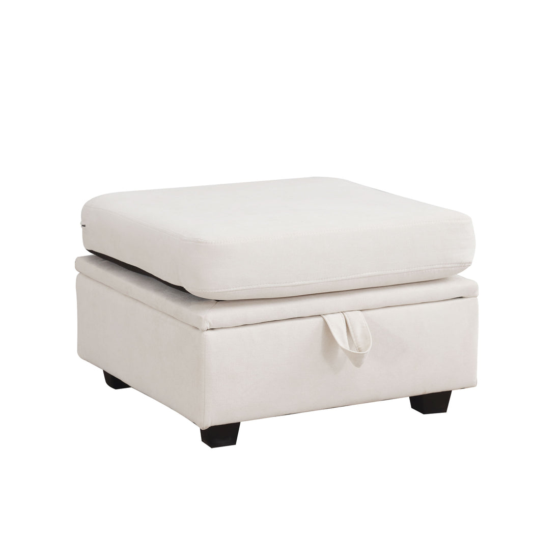 Modular Sectional Sofa, Convertible Sofa Couch With Storage, Sleeper Sectional Sofa Set, Flexible Modular Combinations Fabric Couch For Living Room Beige Wood Soft Heavy Duty Fabric