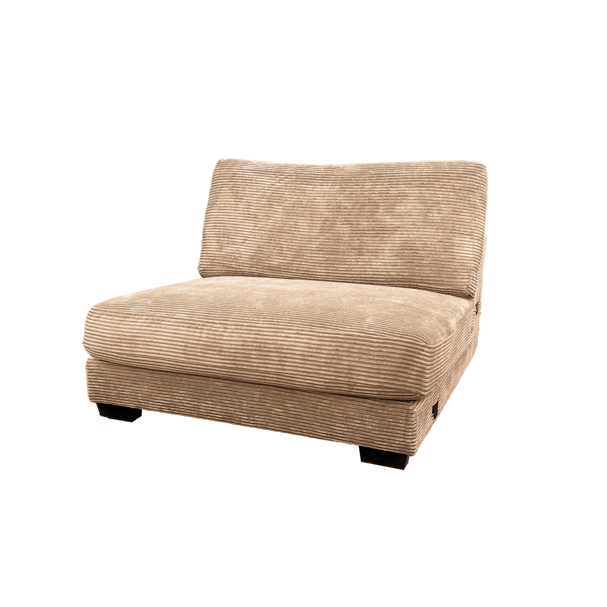 Bella Tan Corduroy Right Facing 3 Piece Sectional Tan Wood Corduroy 3 Seat