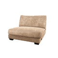 Bella Tan Corduroy Left Facing 3 Piece Sectional Tan Wood Corduroy 3 Seat