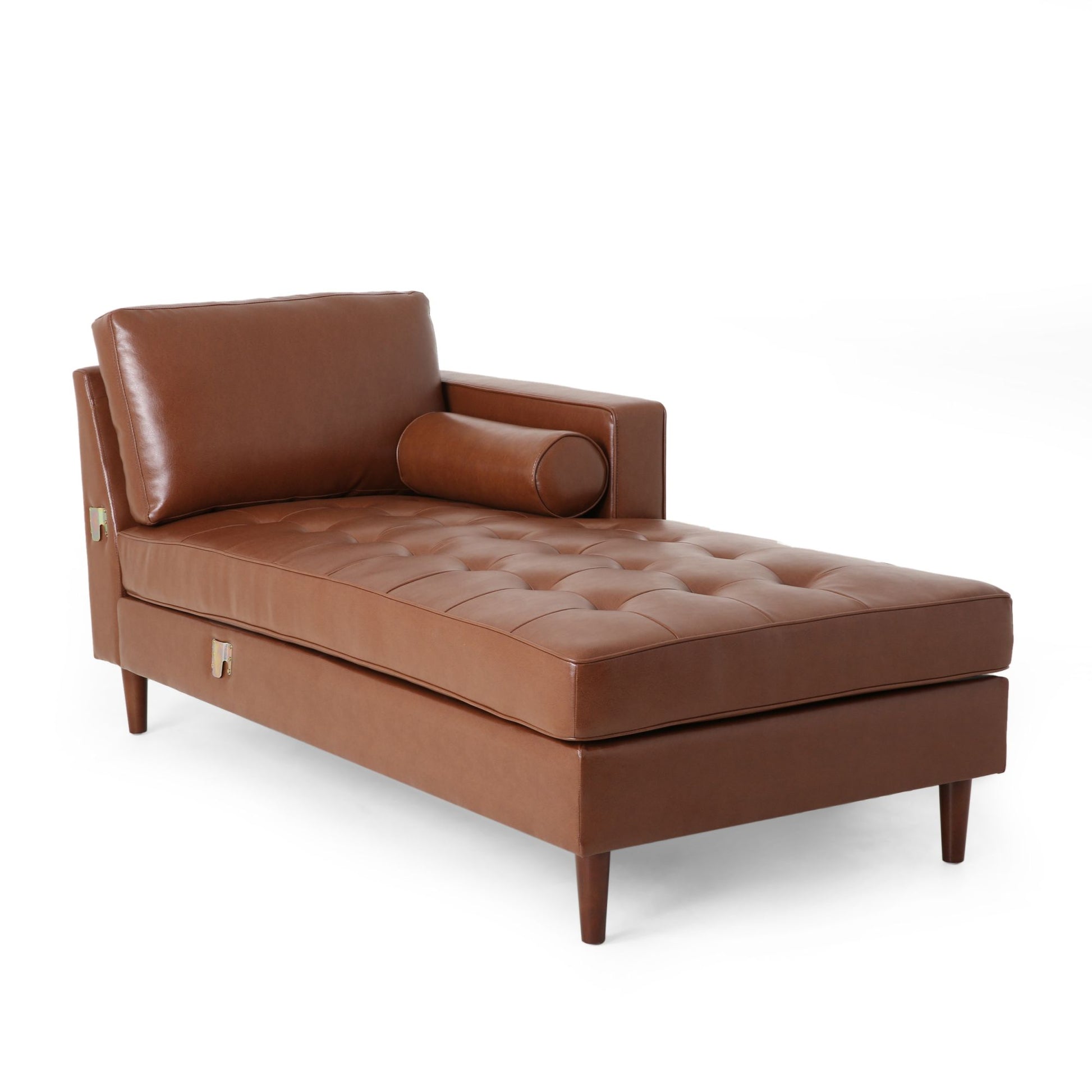 Modern Minimalist 70.75" L Shape Couch With Chaise, 4 Seater Modular Sectional Sofa, Convertible Upholstered Couches For Living Room Bedroom Light Brown, Pu Light Brown Wood Primary Living Space Medium Firm Loose Back Medium Duty Art