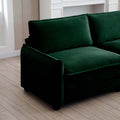 Armless Deep Seat Corduroy Single Sofa, Can Be Used With Combined With Alternative Armrest And Combined With Alrmess 2 Seater Sofas ,Green Corduroy Fabric Green Corduroy 1 Seat