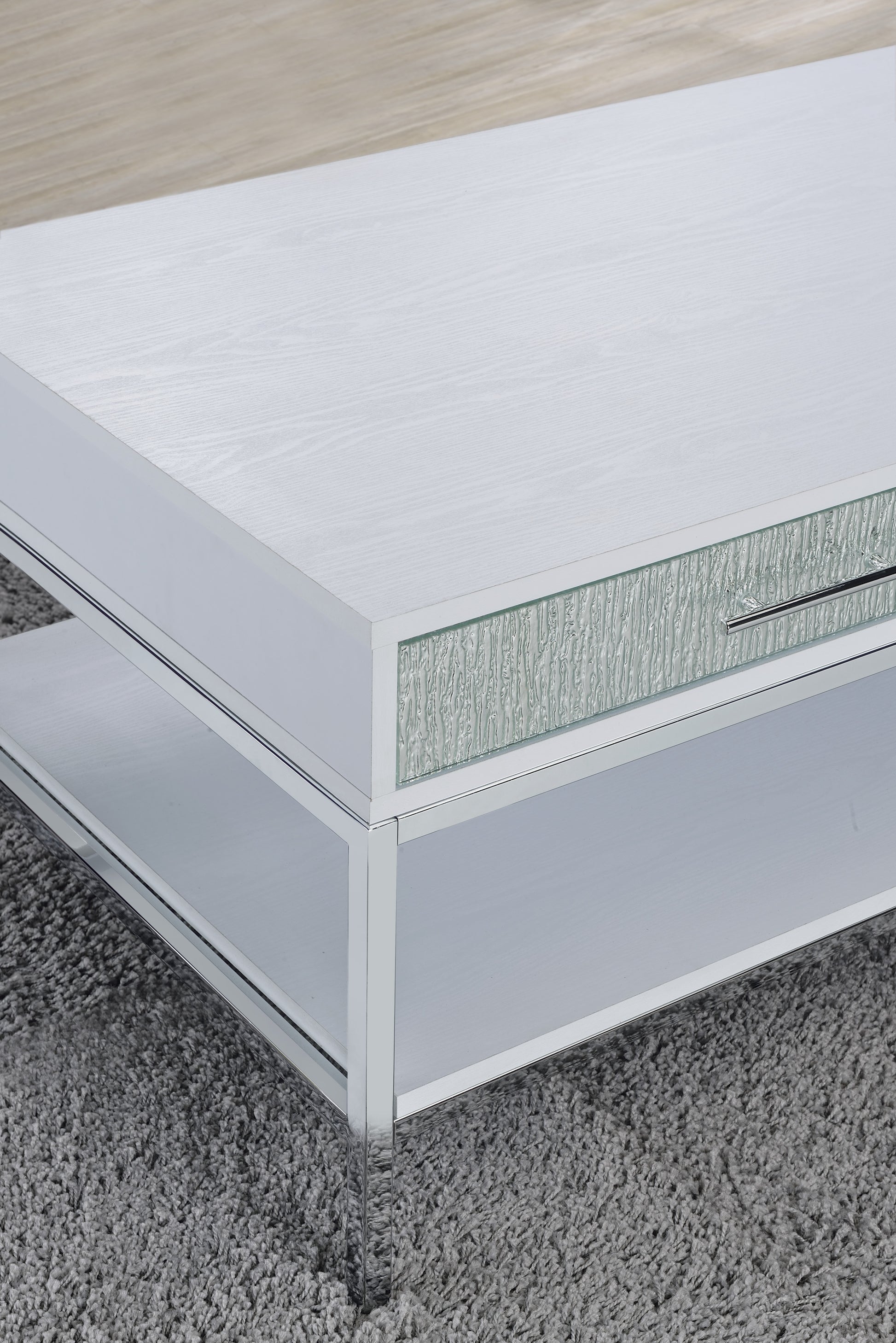 Mirage Coffee Table White White Wood