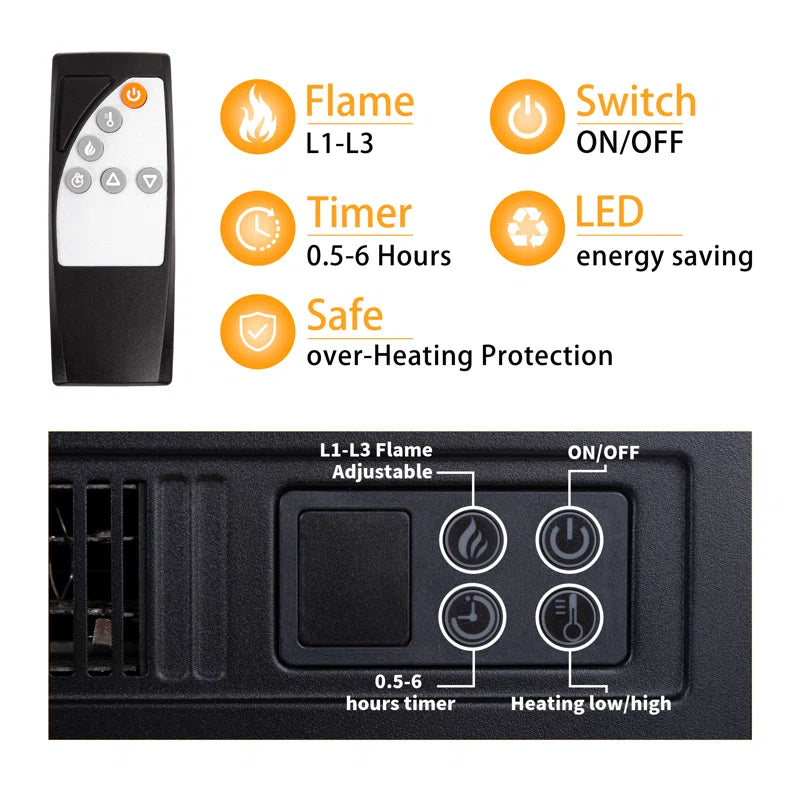 44'' W Electric Fireplace With Silver Mirrored Mantel Silver 400 Primary Living Space Modern Yes Freestanding Metal Synthetic Wood Mirror Electric