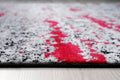 Jersey Area Rugs, Carpets For Livingroom, 5X7 Area Rugs ,3984 Black Red Rectangle 5&7 Black Red Contemporary Abstract Polypropylene