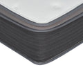 12 In. Pocket Spring Hybrid Bed In A Box Mattress, Queen, Plush Gel Memory Foam Mattress, White Gray Grey White Bedroom Modern Memory Foam Polyester Queen