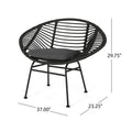 San Antonio Chair Grey Iron Plastic