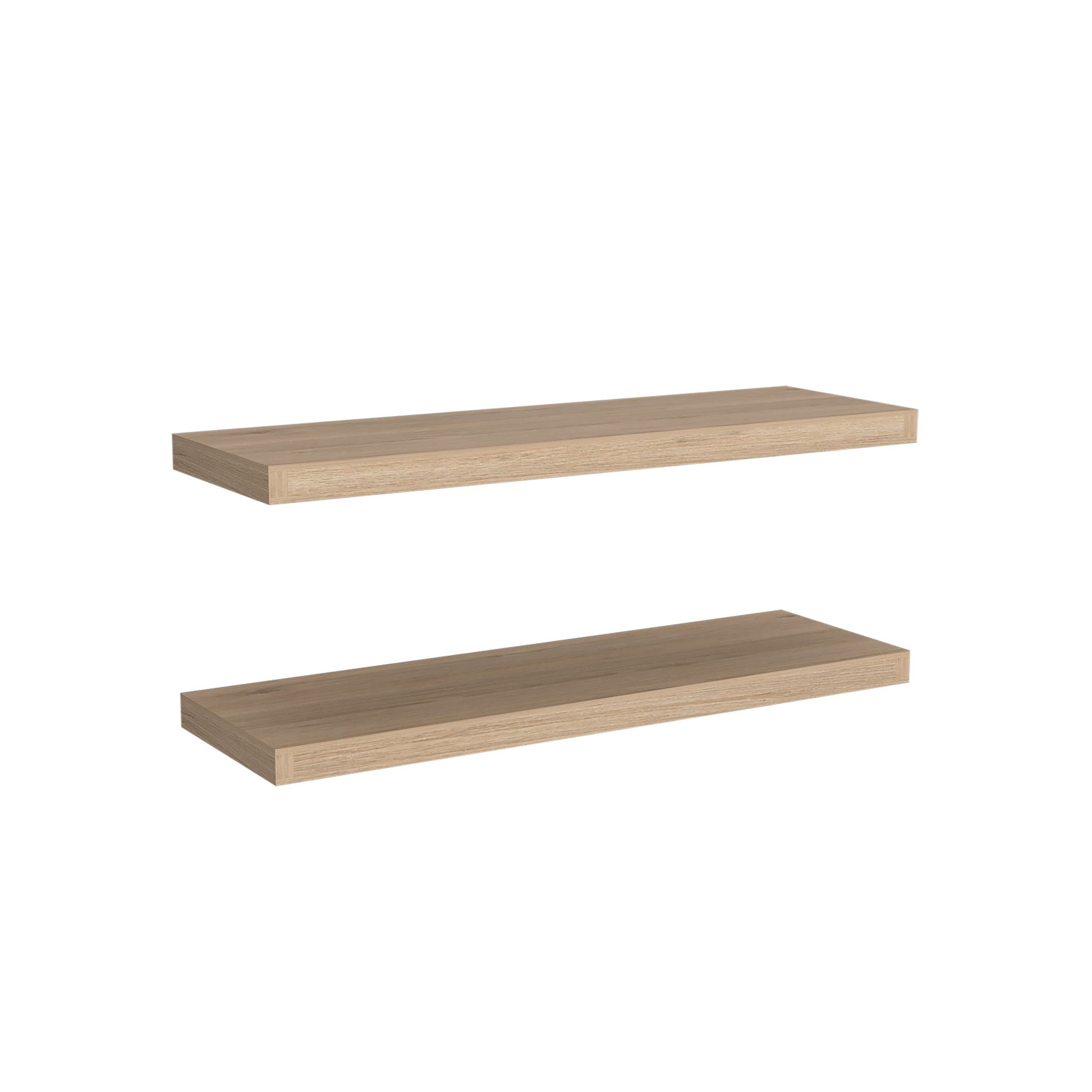 Ecco 31.5" Wide Floating Shelves Set Of 2, Shelves For Wall Decor For Bedroom, Bathroom Storage Shelves, Book Shelves For Living Room Light Pine 2 Or Less Old Pine Horizontal Primary Living Space