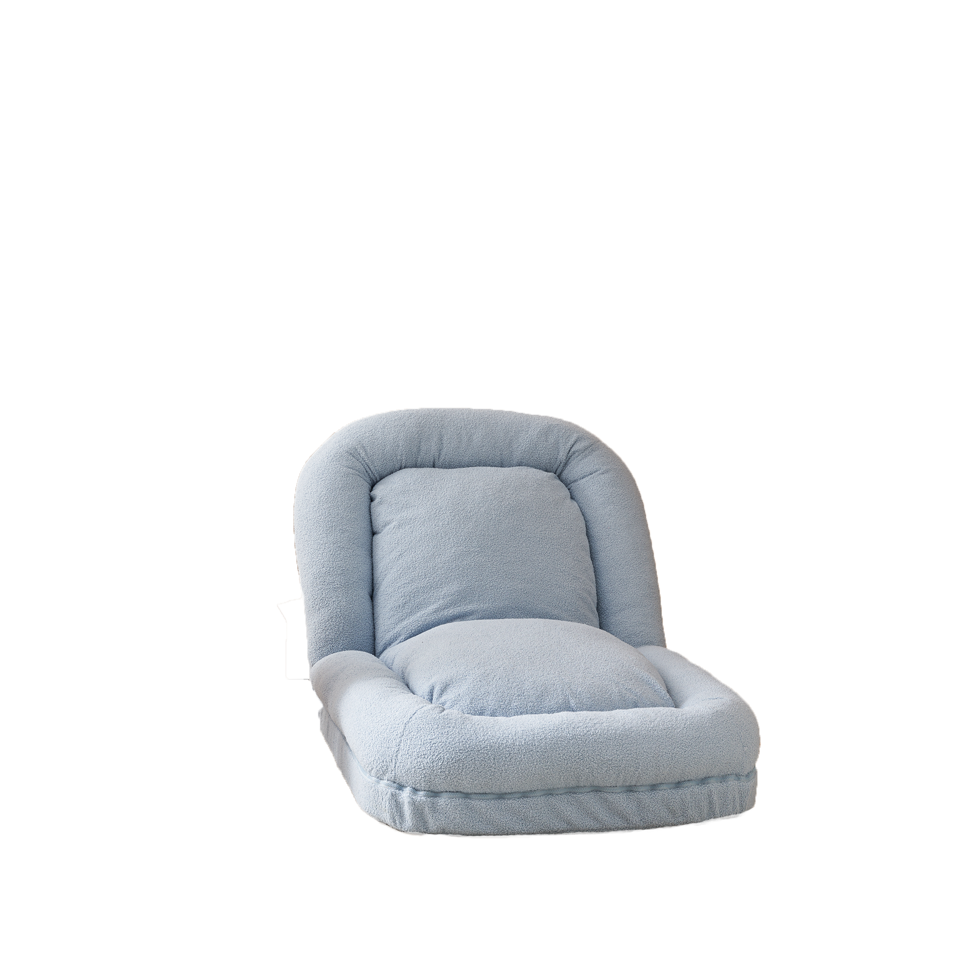 Triple Fold Down Sofa Bed,Blue Blue Metal Cotton Metal