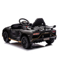 12V Kids Ride On Car W Parents Remote Control,Licensed Lamborghini Aventador Xago,Hydraulic Pressure Door,Slow Start,Early Education,Bluetooth,Adjustable Volume,Mp3,Usb,Led Lights For Kids Aged 2 4. Black 50 99 Lbs Polypropylene
