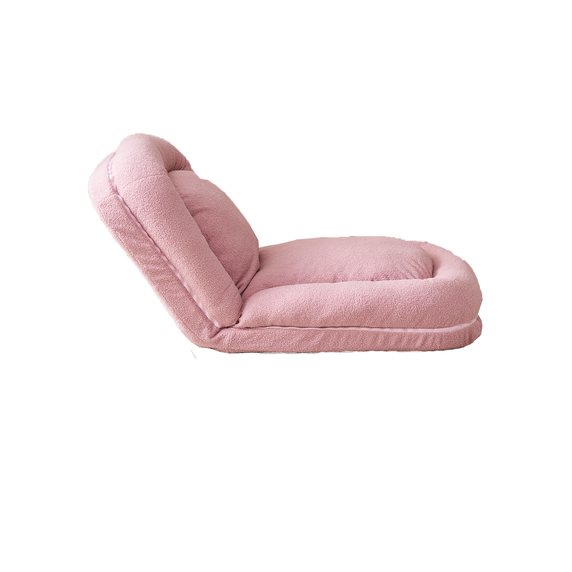 Triple Fold Down Sofa Bed,Pink Pink Metal Cotton Metal