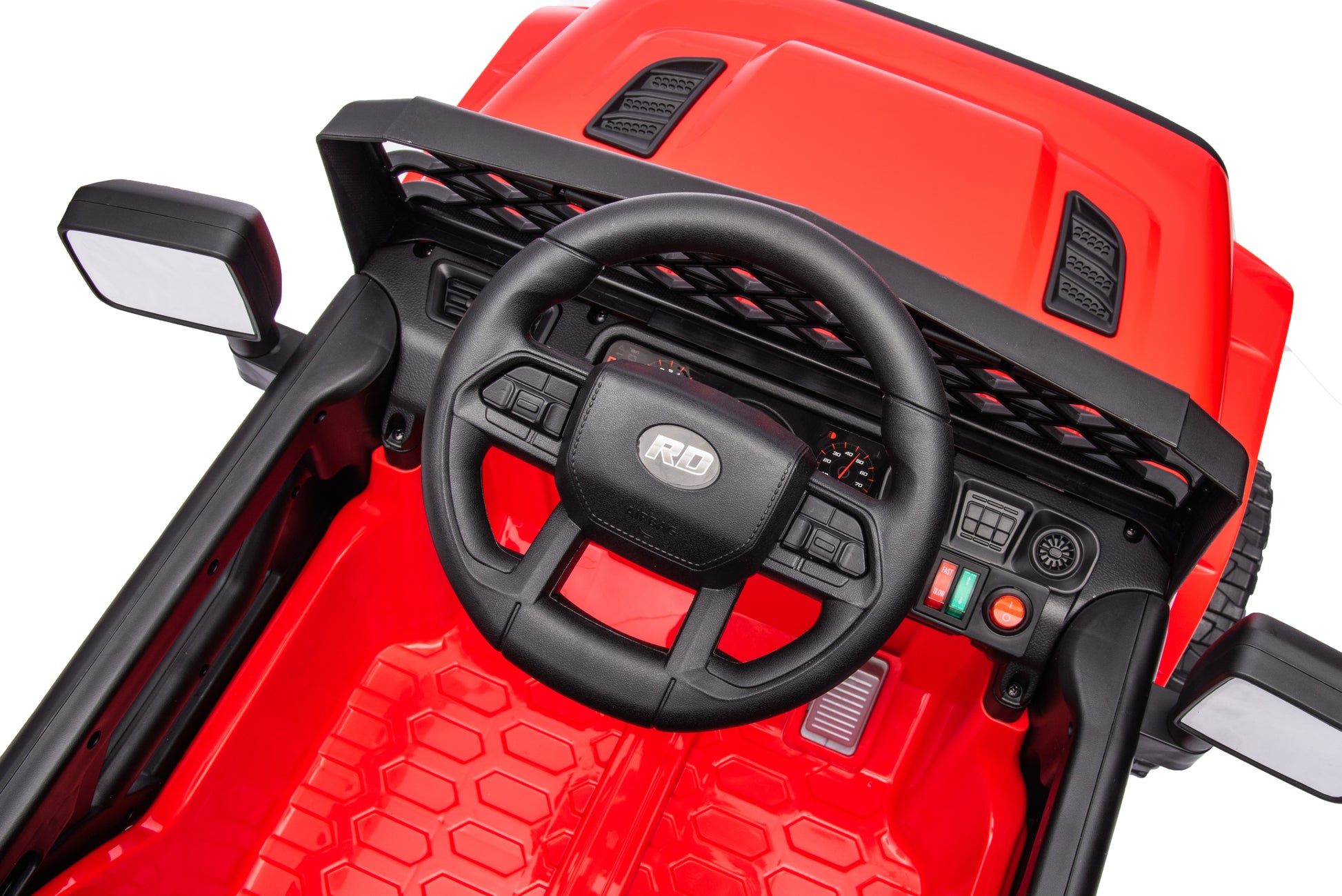 Kids Ride On Truck Car, 12V Ride On Toy Electric Cars For Kids W Remote, Bluetooth,Red Red Abs