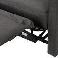Recliner Chair Double Seats Slate Microfiber