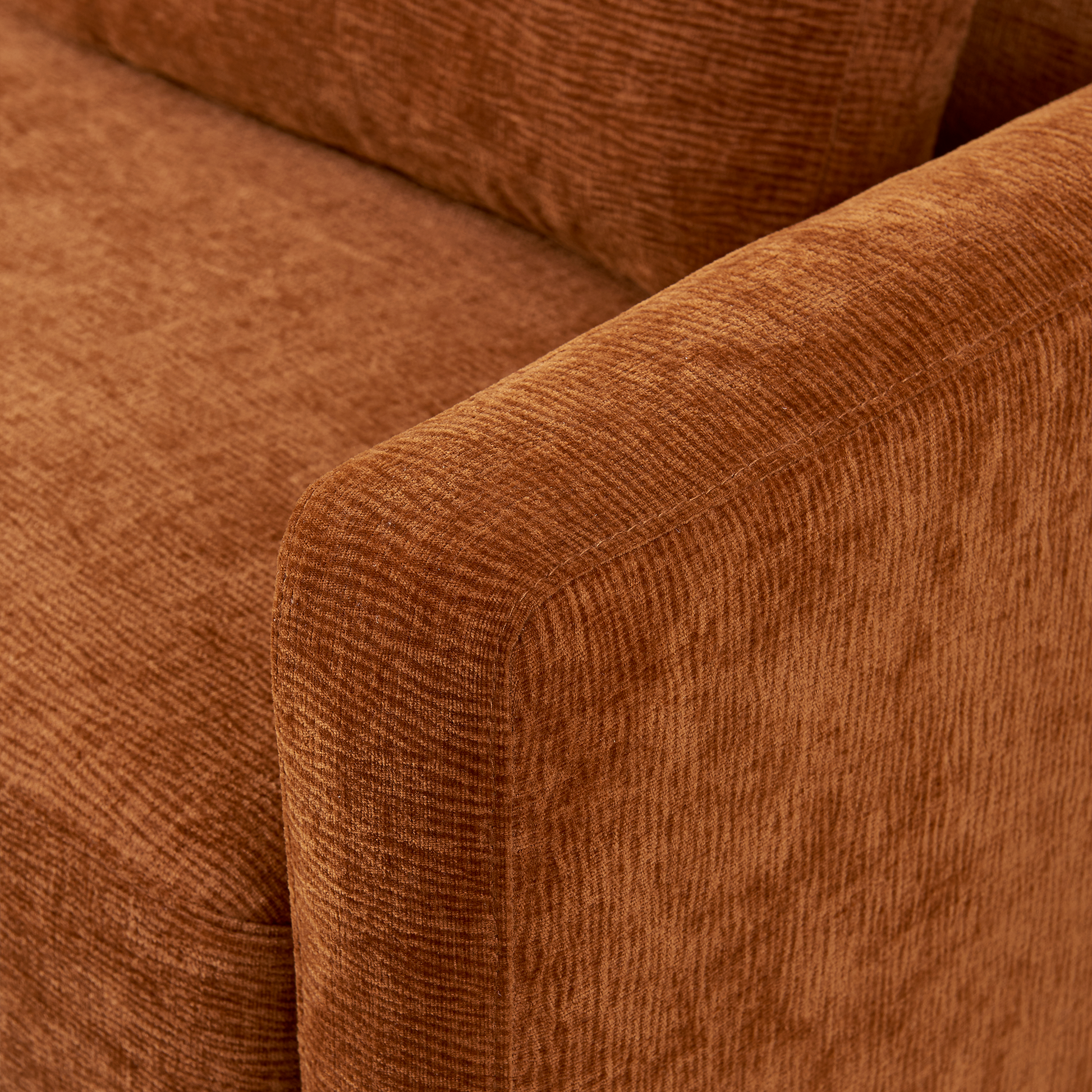 58.66" Small Modern Loveseat Sofa, Mid Century Chenille Fabric 2 Seat Couch Beautiful Seat With Back Cushions, Accent Sofa Couch For Living Room, Bedroom And Small Space Orange Wood Foam Chenille 2 Seat