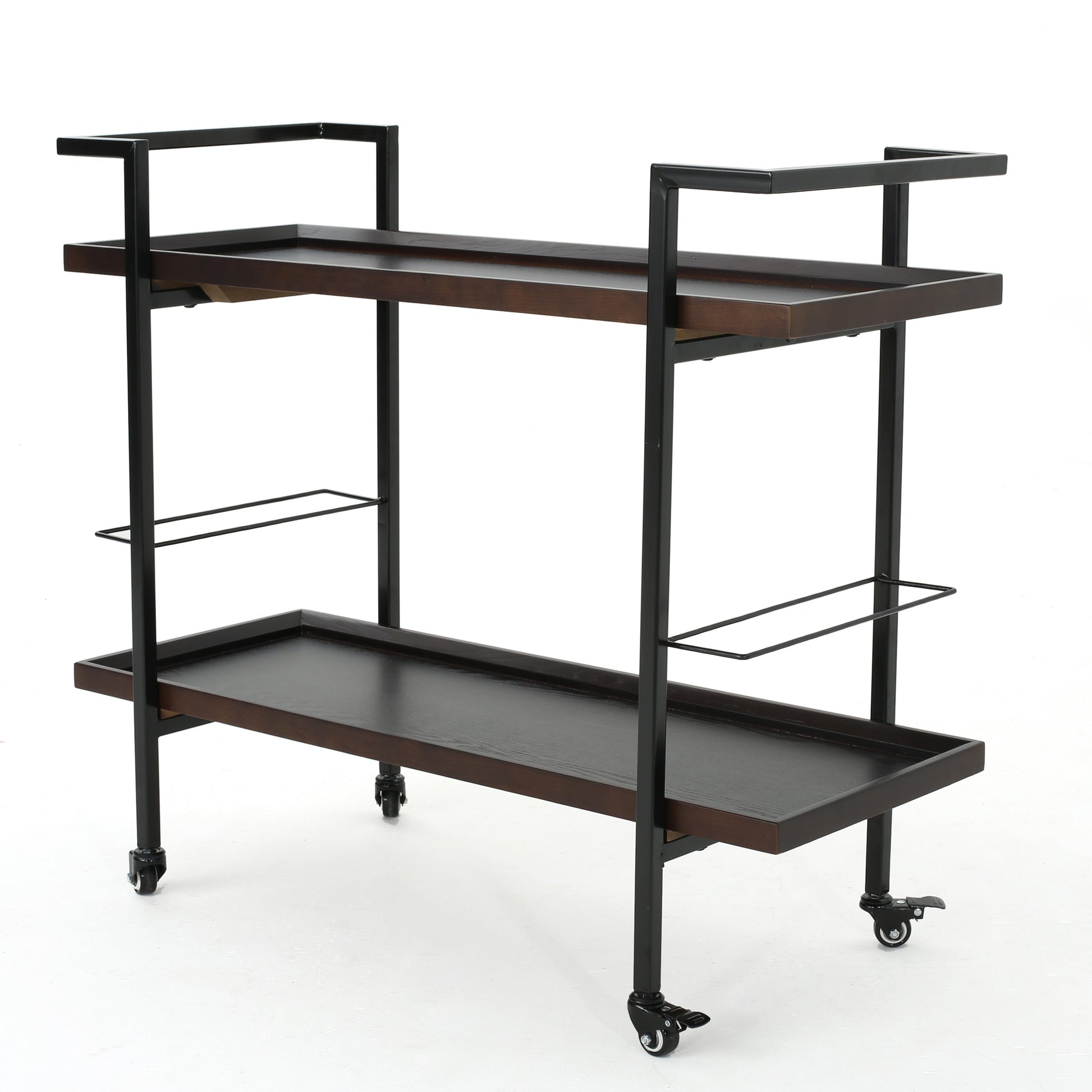 Bar Cart Walnut Wood