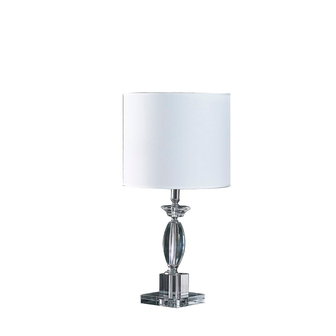 23.25" In Emmil Cut Crystal Modern Table Lamp Multi Crystal