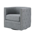 Capstone Swivel Chair Gray Solid Wood