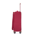 4 Piece Set 16 20 24 28 ,Softshell Suitcase Spinner Wheels Terylene Luggage Sets Carry On Suitcase Luggage Lightweight Durable Suitcasewine Red Wine Red Polyester