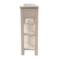 Cream 4 Drawer Console Table With 2 Shelf Cream Primary Living Space Transitional Drawers Rectangular Mdf