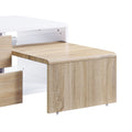 White High Gloss 4 Drawer Coffee Table White Primary Living Space Drawers Rectangular Paper Composite