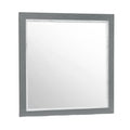 Rush Grey Mirror Grey Solid Wood Mdf