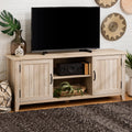 Classic Grooved Door Tv Stand For Tvs Up To 65