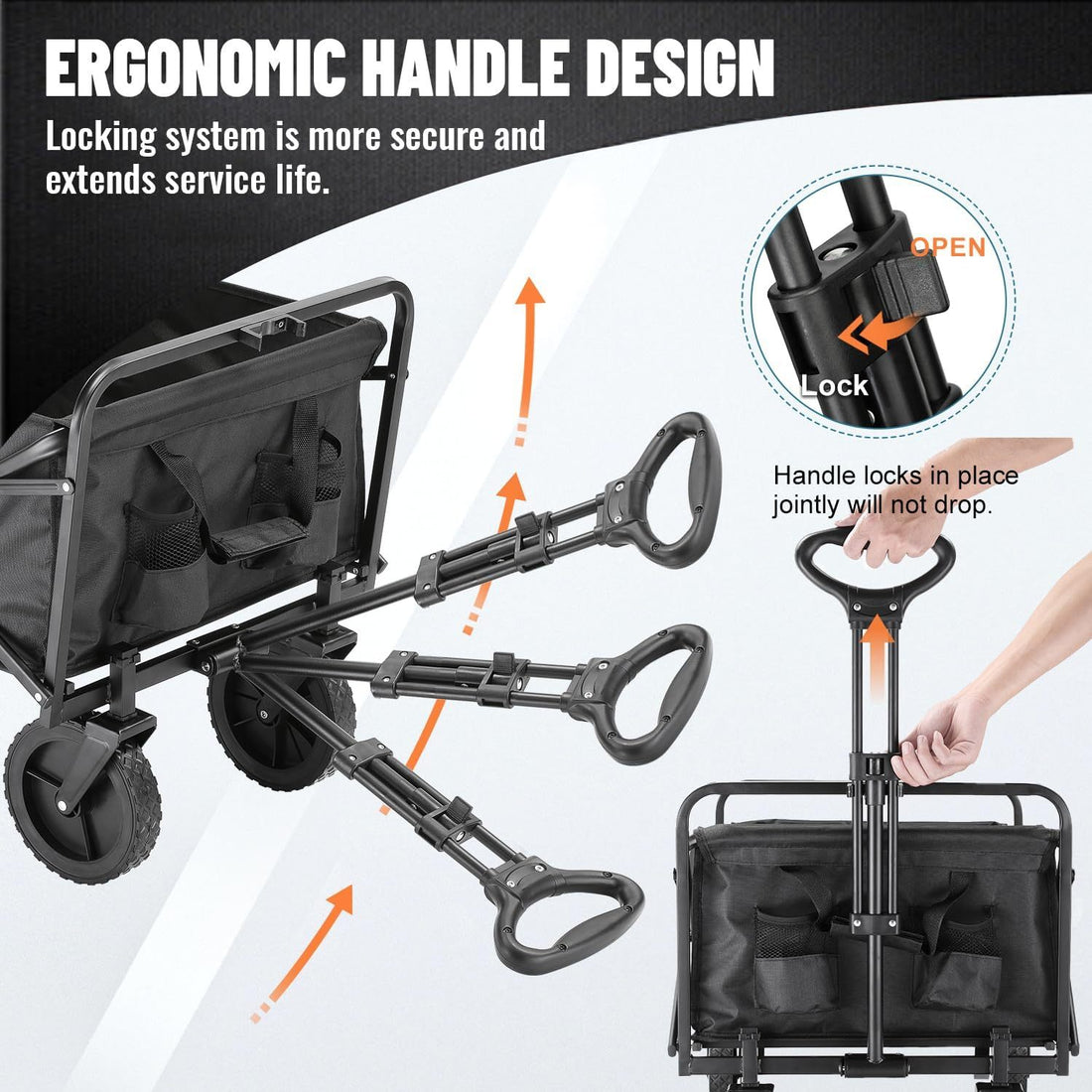 Black 2 Fold Campers Black Metal