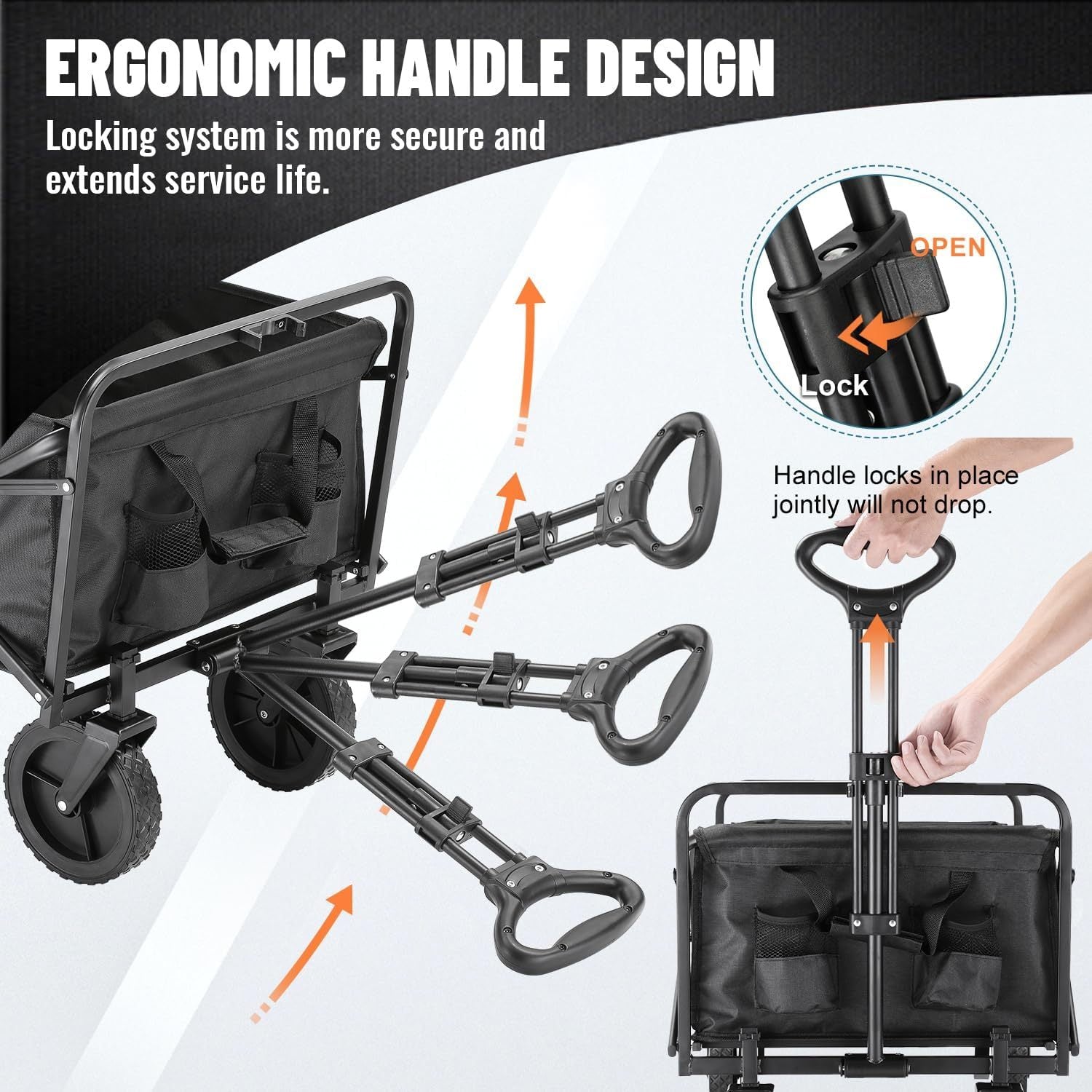 Black 2 Fold Campers Black Metal