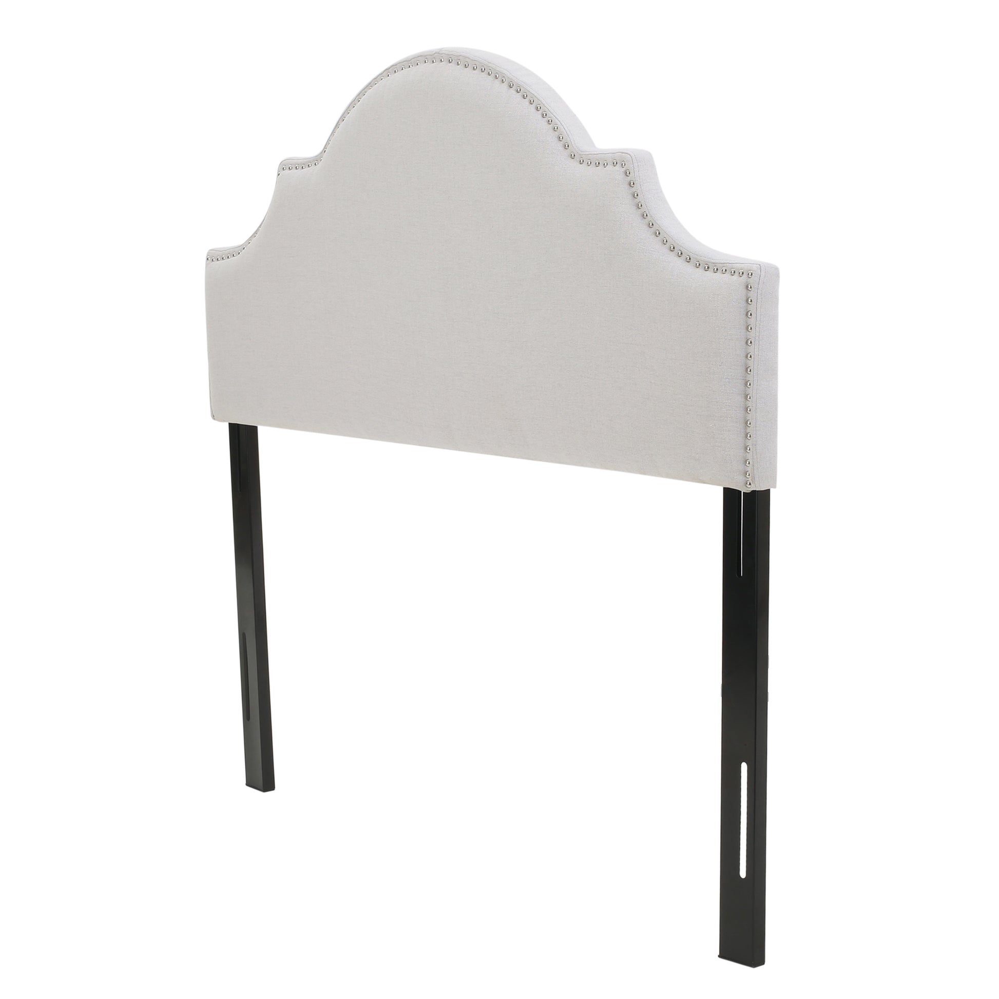 Queen&Full Sized Headboard Queen Light Grey Fabric