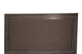 Queen Bed In Dark Gray Oak Rustic Accents Box Spring Required Queen Dark Gray Panel Fabric