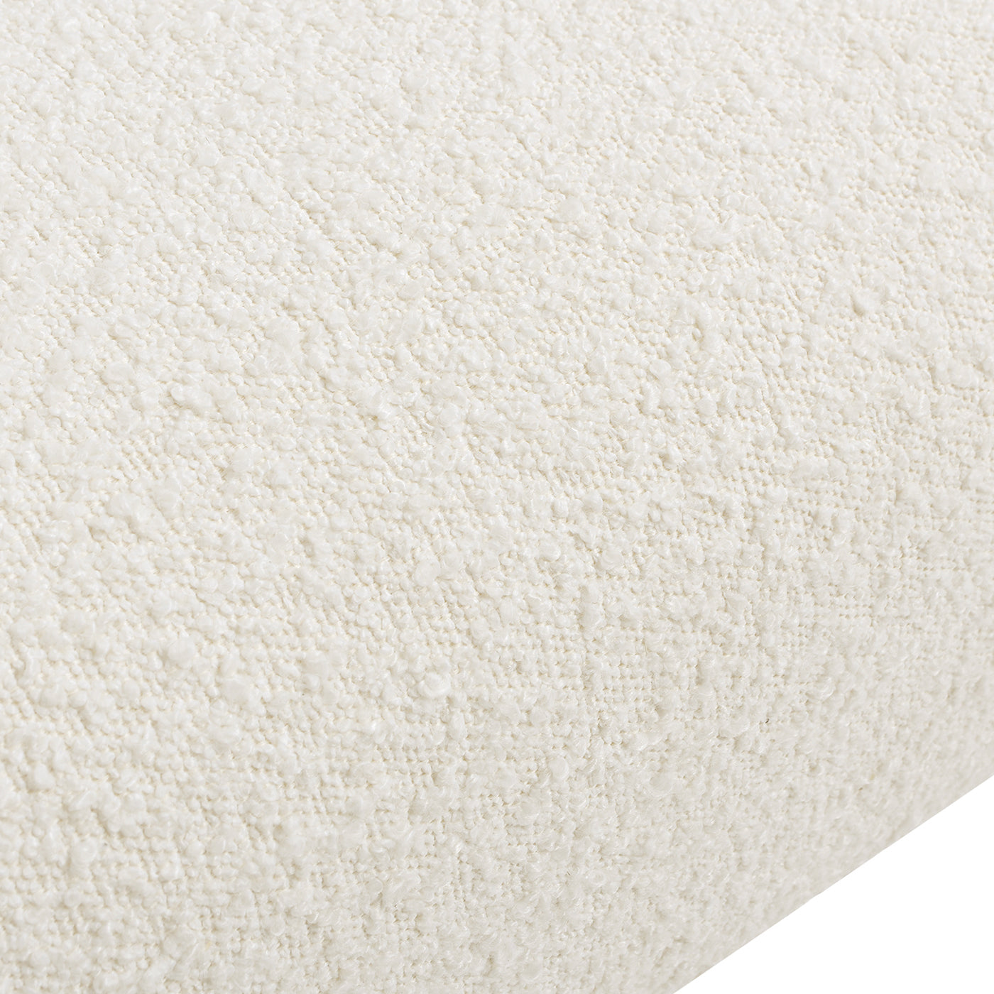 Nimbus 27.5" Curved Accent Chair, Ivory White Boucle White Foam Boucle