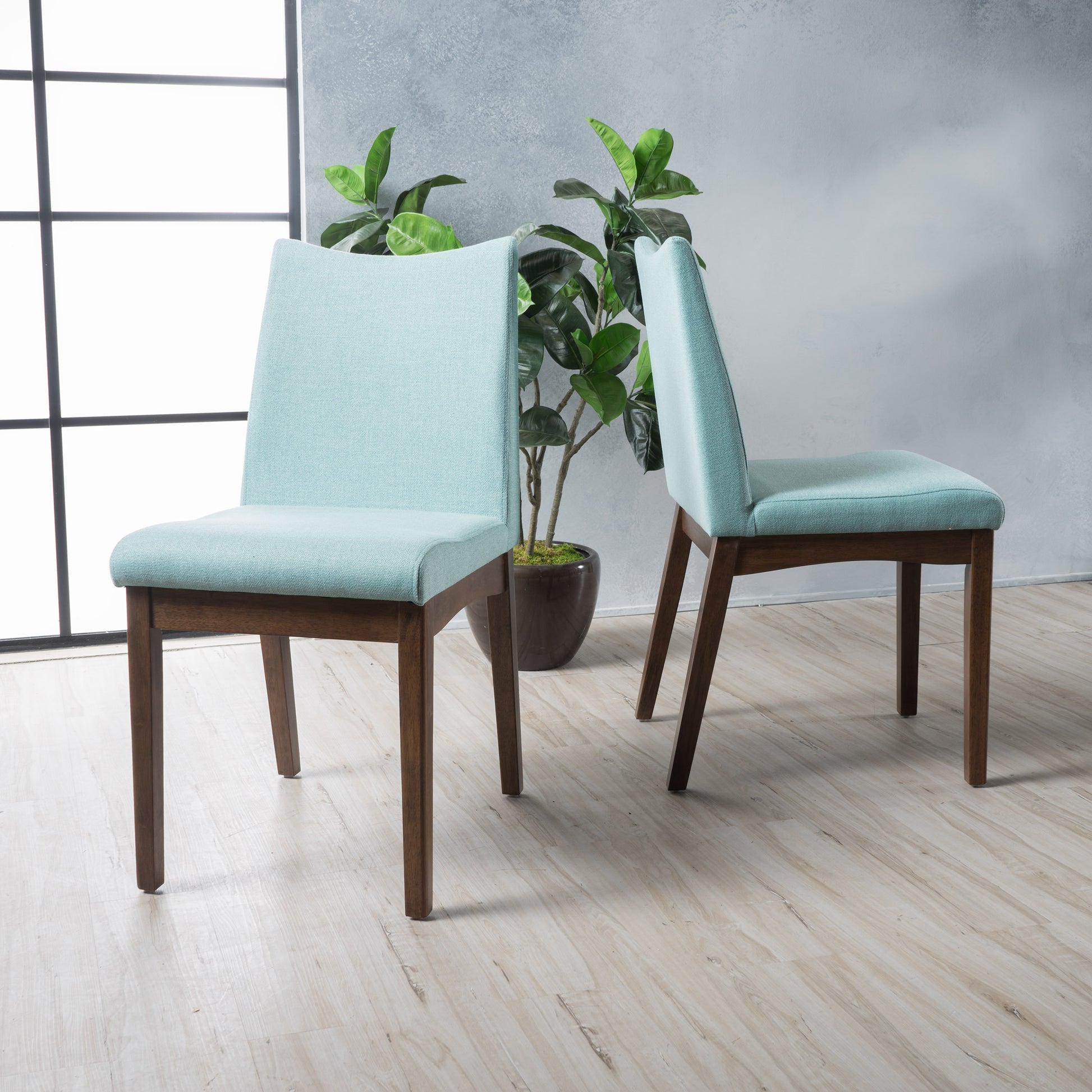 DINING CHAIR Set of 2 mint-fabric