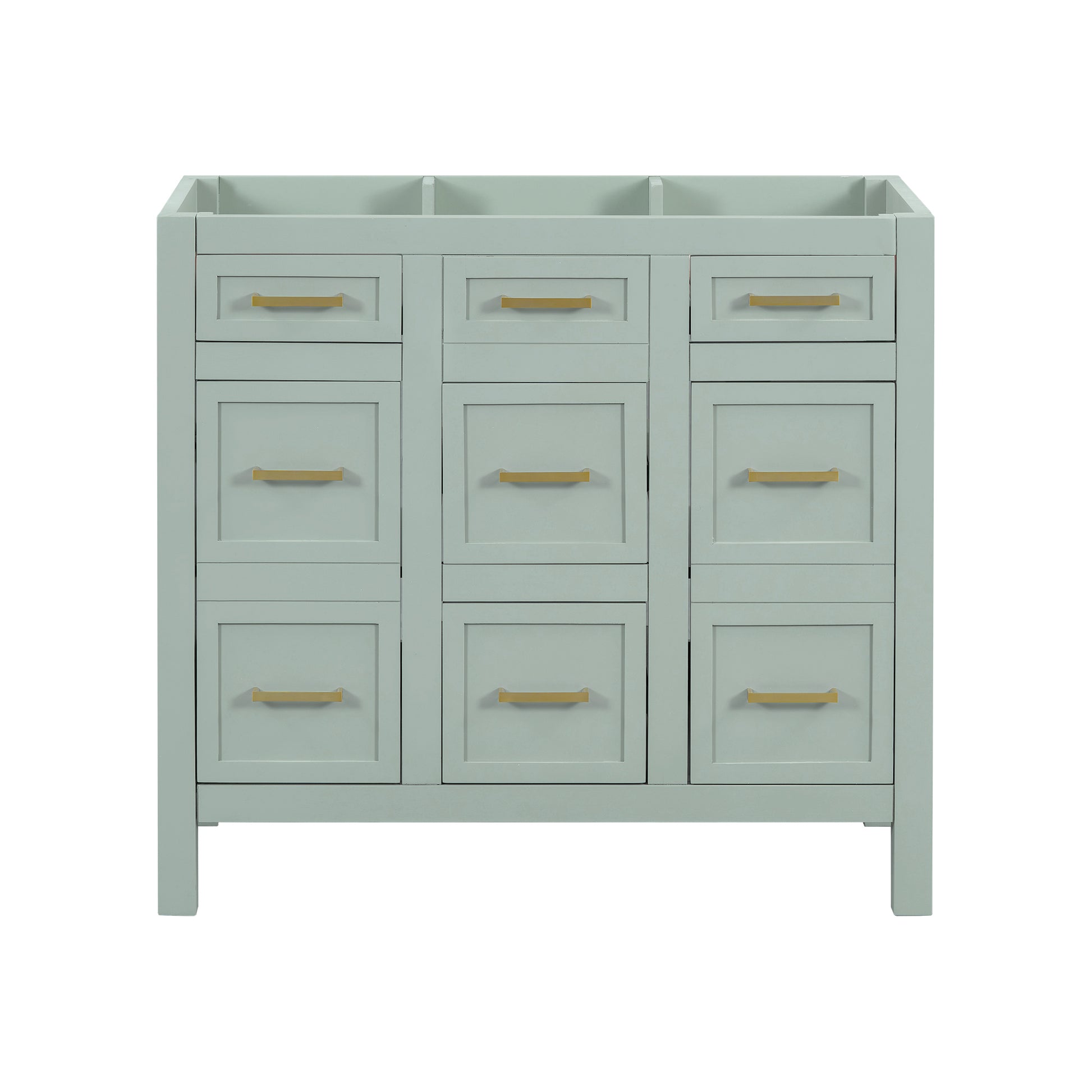 Cabinet Only 36" Light Green Bathroom Vanity Sink Not Included Green Bathroom Solid Wood Mdf