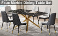 Large Modern Minimalist Rectangular Dining Table With 0.39 