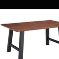 Rectangle Mdf Dining Table Set For 4 6 People Dining Room Table Legs Black Steel