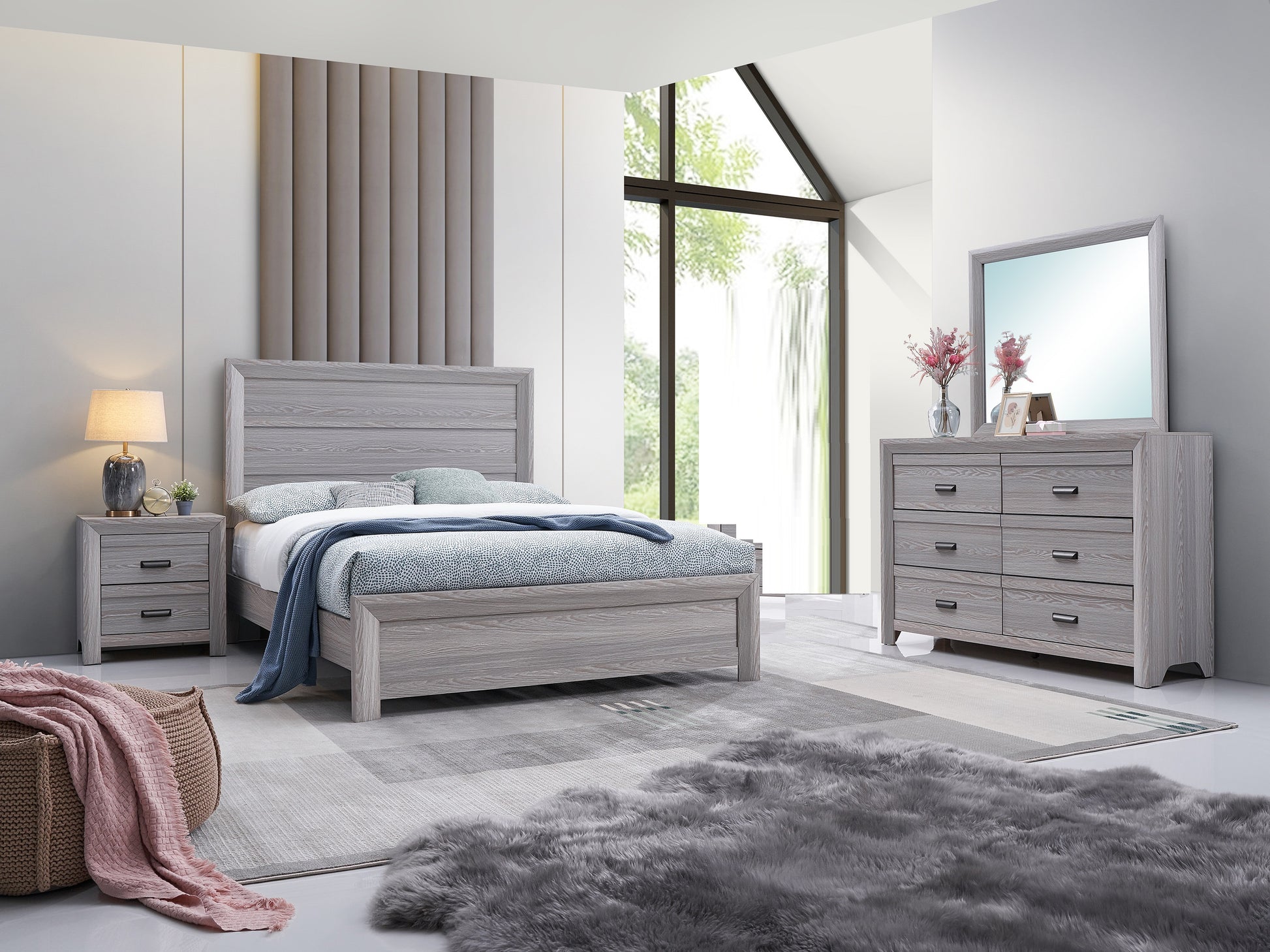1Pc Contemporary Six Drawers Dresser Gray Driftwood Finish Rustic Fini 1Pc Contemporary Six Drawers Dresser Gray Driftwood Finish Rustic Fini
