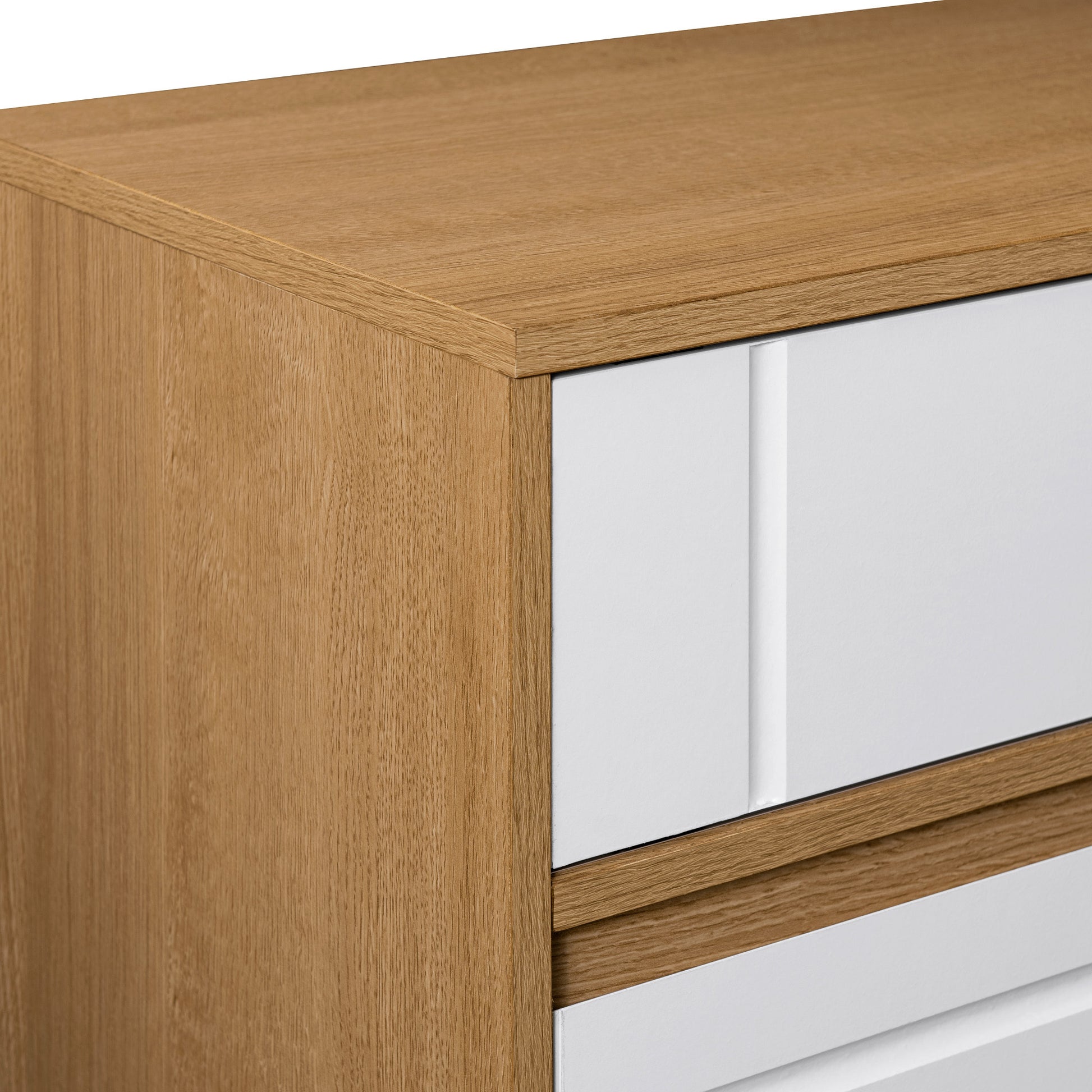 Contemporary Detailed Door Sideboard With Open