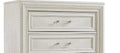 Beautiful Transitional Style 1Pc 5 Drawer Chest Storage Drawers White Cream Finish Wooden Home Bedroom Furniture Cream White Bedroom Transitional Wood