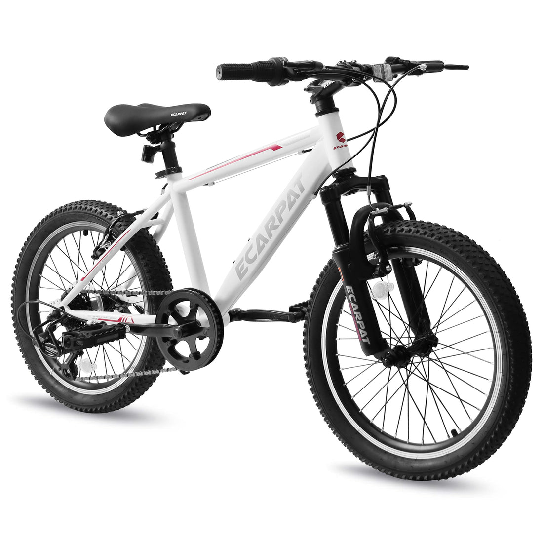 A20215 Kids Bicycle 20 Inch Kids Montain Bike Gear 7 Speed Bike For Boys And Girls White Pink Steel