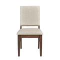 Modern Design 6Pc Dining Set Table Bench And 4X Side Chairs Fabric Upholstered Seat Brown Finish Wooden Dining Kitchen Furniture Brown Mix Seats 6 Dining Room Bench Seating Modern Dining Table With Chair And Bench Wood
