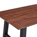 Rectangle Mdf Dining Table Set For 4 6 People Dining Room Table Top Dark Oak Mdf