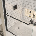 Bath Tub Pivot Shower Screen, With 1 4