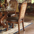 Vintage And Cherry Oak Side Chair With Claw Leg Set Of 2 Solid Cherry Dining Room Side Chair Solid Back Set Of 2 Faux Leather