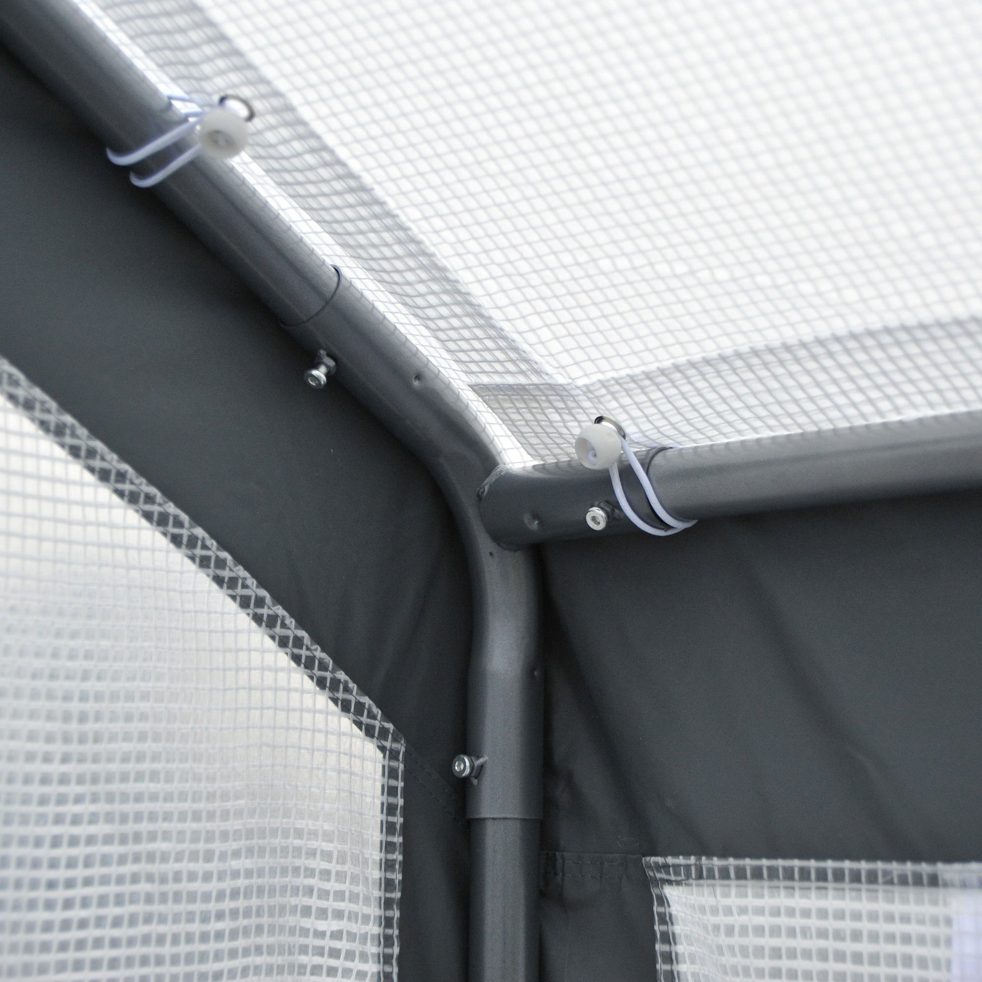 Outsunny 8' X 6' X 7' Walk In Greenhouse, Outdoor Garden Warm Hot House With 4 Roll Up Windows, 2 Zippered Doors And Weather Cover, White White Polyethylene