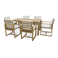 Patio Dining Set Outdoor Dining Table and Chair Set yes-light teak-weather resistant frame-water