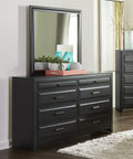 Modern Style 8 Drawers Dresser 1Pc Espresso Finish Wooden Bedroom Furniture Home Espresso Bedroom Modern Wood