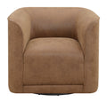 Brella Brown Swivel Accent Chair Brown Foam Engineered Wood