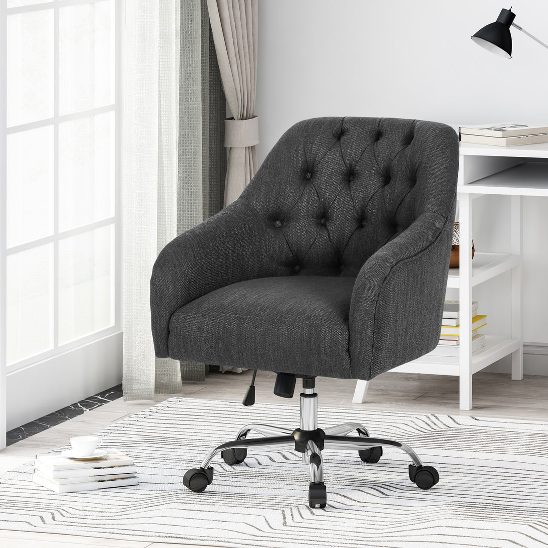 Office Chair Charcoal Fabric